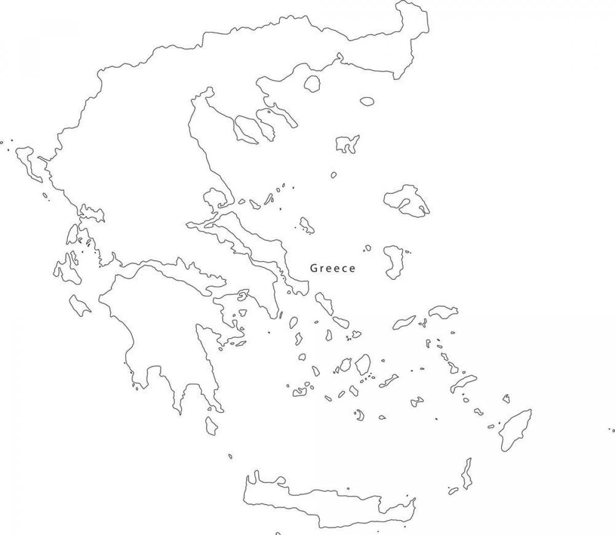 Griechenland Vektor-Karte