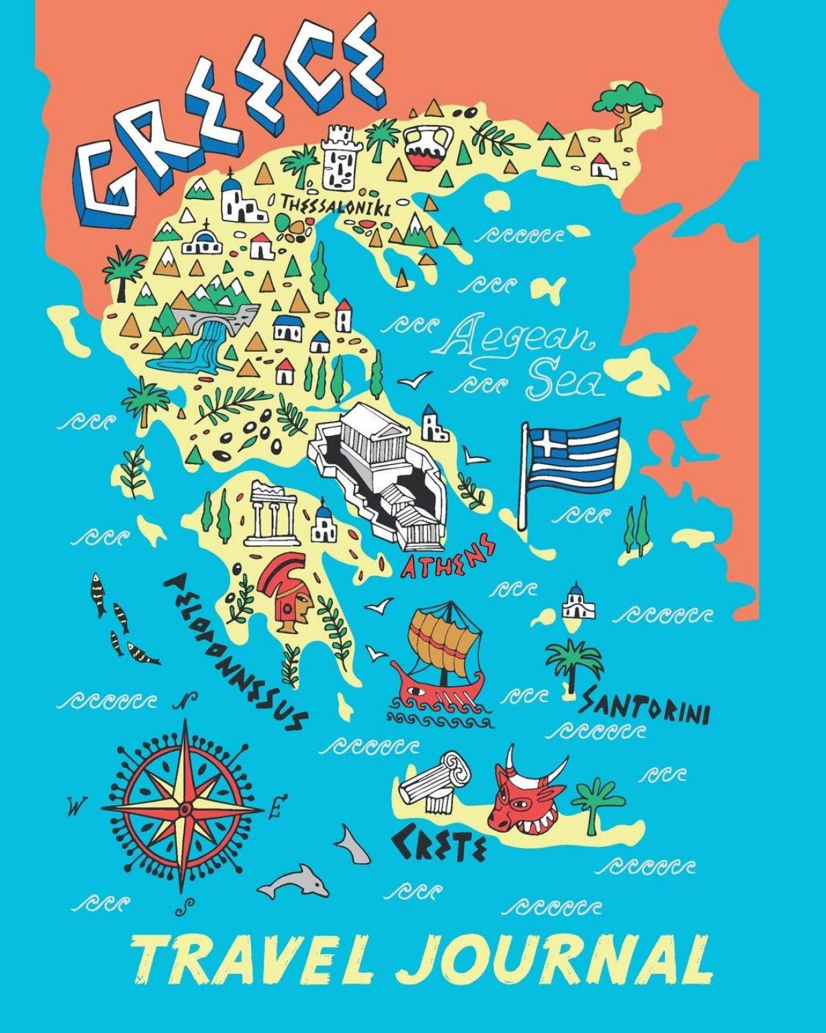 Griechenland Reisekarte