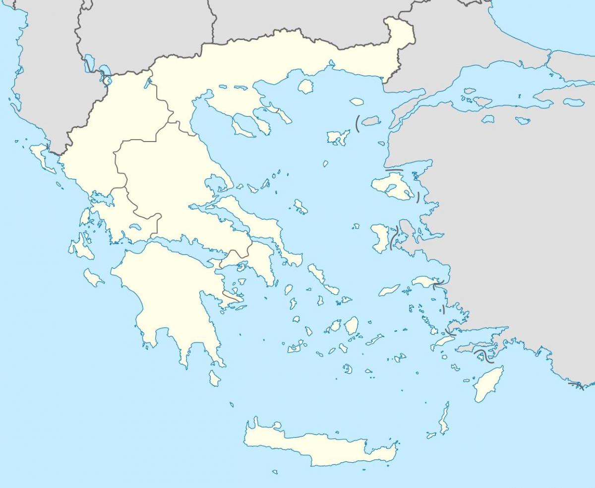 Leere Griechenland-Karte